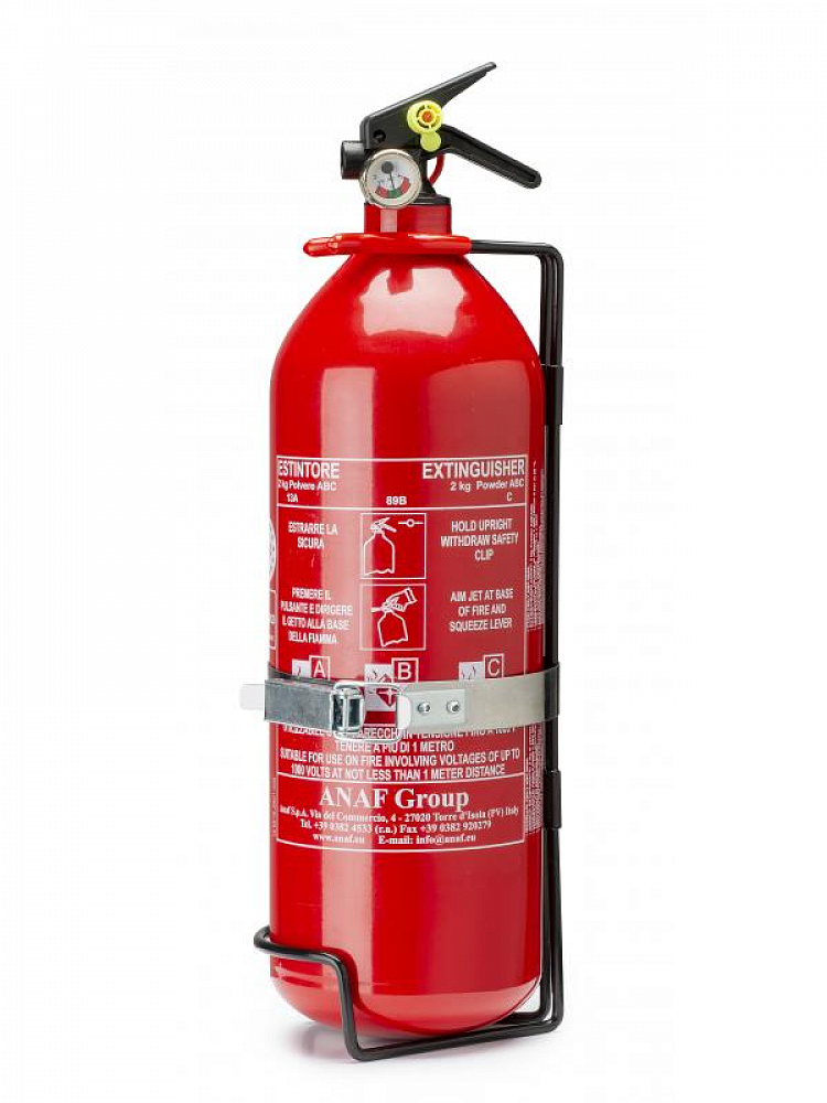 Sparco ruční hasicí přístroj 2kg (ABC, ocel) vč. držáku