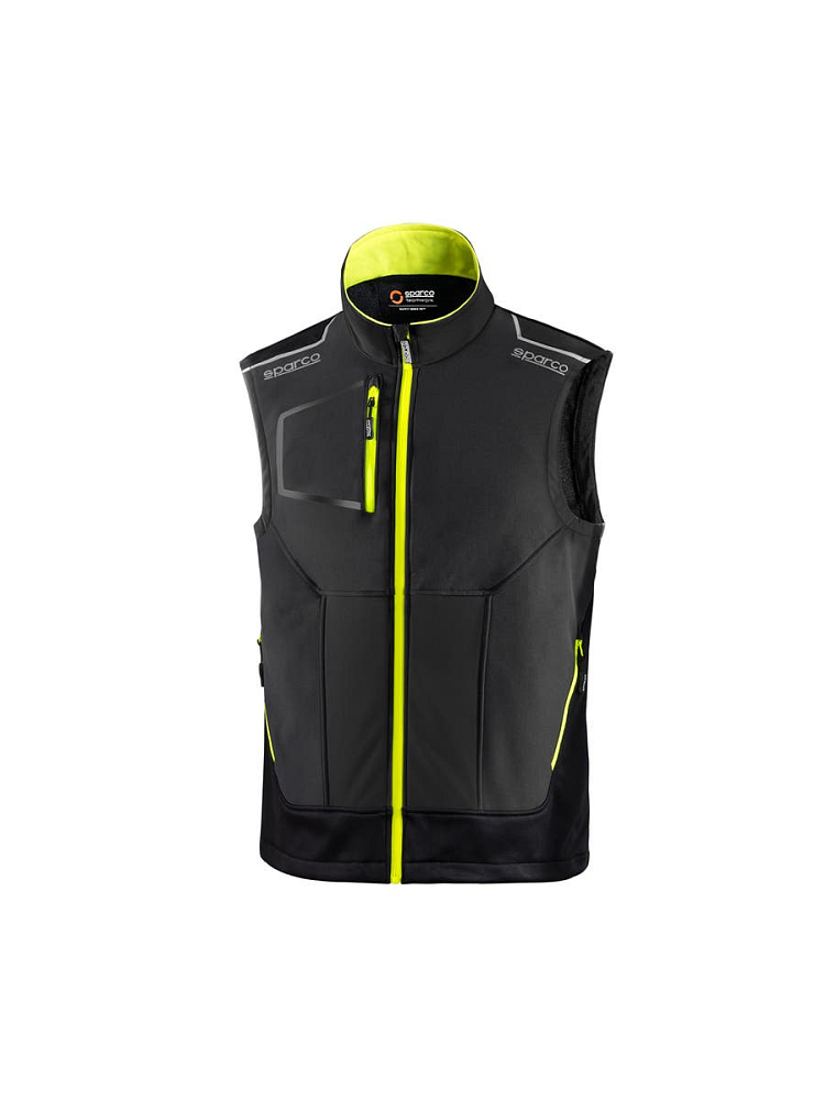 Sparco pracovní vesta TECH LIGHT VEST šedá se žlutou