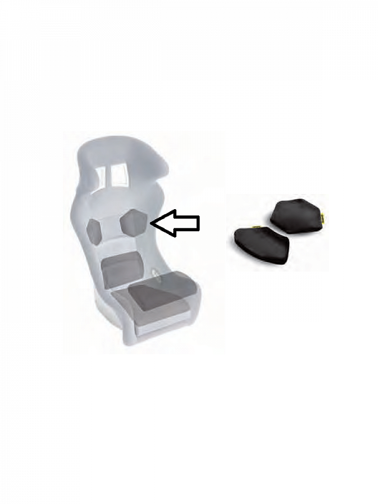 Sabelt polštář sedačky - ramena (2ks)